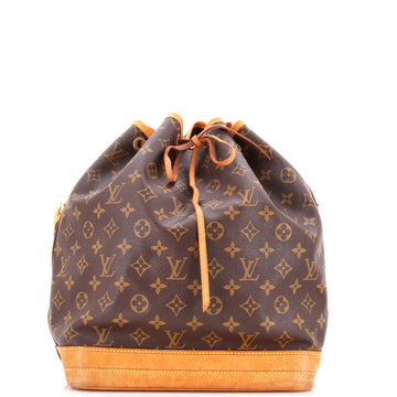 Louis Vuitton Noe Handbag Monogram Canvas Large