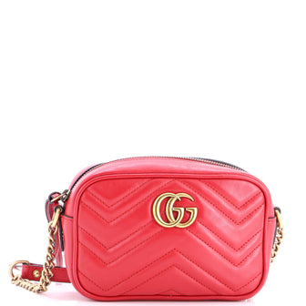 Gucci GG Marmont Shoulder Bag Matelasse Leather Mini