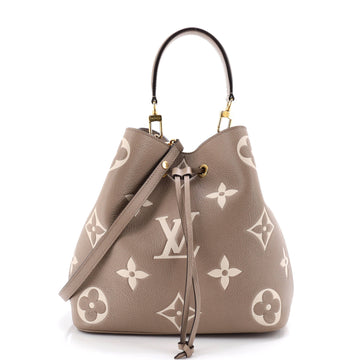 Louis Vuitton NeoNoe Handbag Bicolor Monogram Empreinte Giant MM