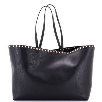 Valentino Garavani Rockstud Shopper Tote Leather Large