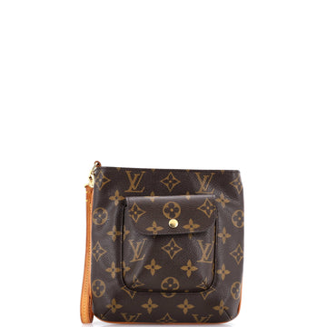Louis Vuitton Partition Wristlet Clutch Monogram Canvas