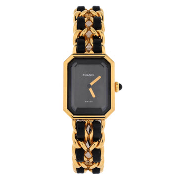 Chanel Premiere Rock Quartz Watch Plated Metal and Leather 20