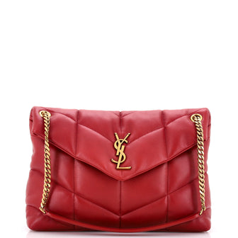 Saint Laurent Loulou Puffer Shoulder Bag Quilted Leather Medium