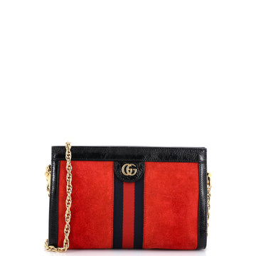 Gucci Ophidia Chain Shoulder Bag Suede Small