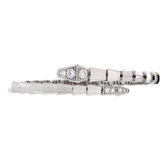 Bvlgari Serpenti Viper Bracelet 18K White Gold with Diamonds Small