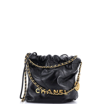 Chanel 22 Chain Hobo Quilted Calfskin Mini