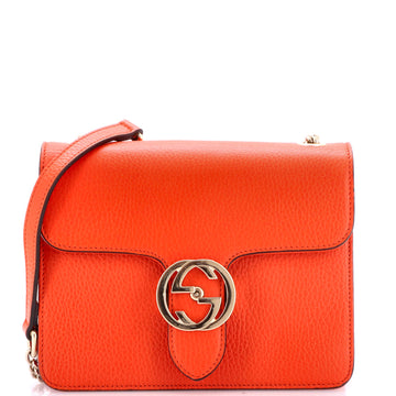 Gucci Interlocking Shoulder Bag Leather Small