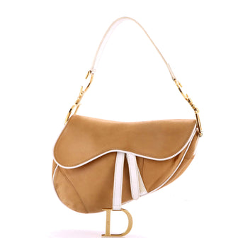Christian Dior Vintage Saddle Bag Leather Medium