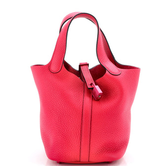 Hermes Monochrome Picotin Lock Bag Clemence PM
