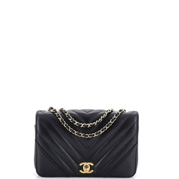 Chanel Statement Flap Bag Chevron Calfskin Mini