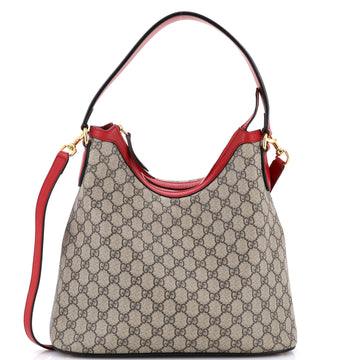 Gucci Linea A Hobo GG Coated Canvas