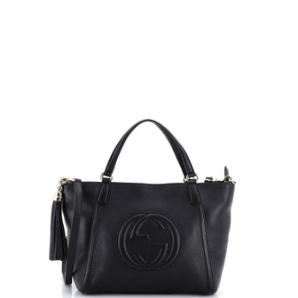 Gucci Soho Convertible Top Handle Bag Leather Small