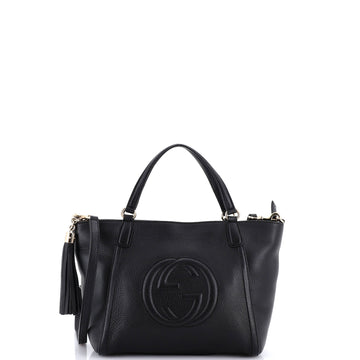 Gucci Soho Convertible Top Handle Bag Leather Small