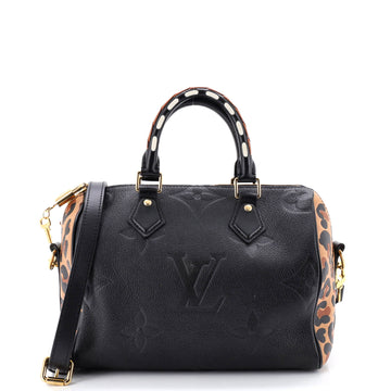 Louis Vuitton Speedy Bandouliere Bag Wild at Heart Monogram Empreinte Giant 25