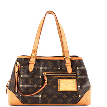 Louis Vuitton Riveting Handbag Monogram Canvas