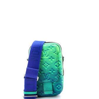 Louis Vuitton Double Phone Pouch Limited Edition Illusion Monogram Taurillon Leather