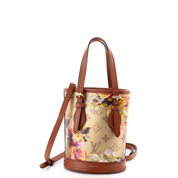 Louis Vuitton Bucket Bag Limited Edition Garden Monogram Canvas Nano