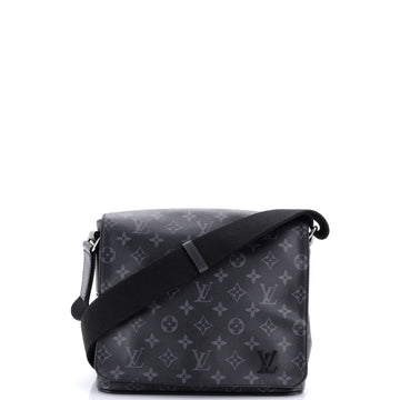 Louis Vuitton District Messenger Bag Monogram Eclipse Canvas PM
