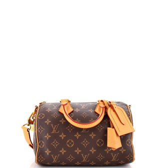 Louis Vuitton Speedy P9 Bandouliere Bag Monogram Leather 25
