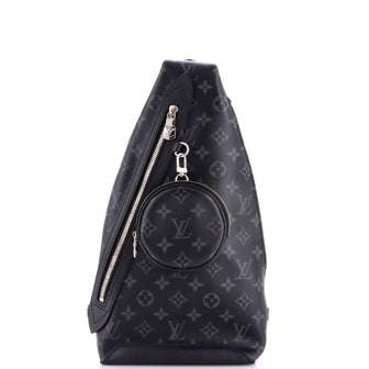 Louis Vuitton Duo Sling Bag Monogram Eclipse Canvas