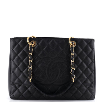Chanel Grand Shopping Tote Quilted Caviar