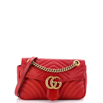 Gucci GG Marmont Flap Bag Matelasse Leather Small