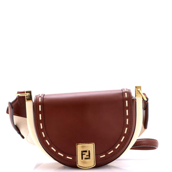 Fendi Moonlight Flap Bag Leather with Plexiglass Detail