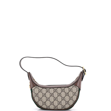 Gucci Ophidia Half Moon Bag GG Coated Canvas Mini