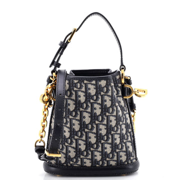 Christian Dior C'est Bucket Bag Oblique Canvas Small