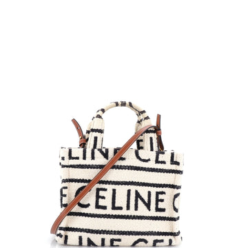 Celine Cabas Thais Tote Logo All Over Textile Small