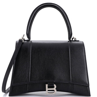 Balenciaga Hourglass Top Handle Bag Leather Medium
