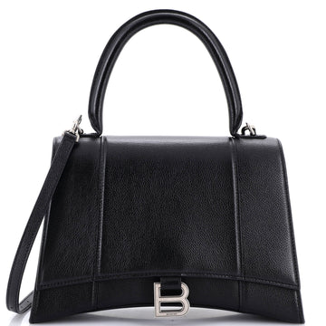 Balenciaga Hourglass Top Handle Bag Leather Medium