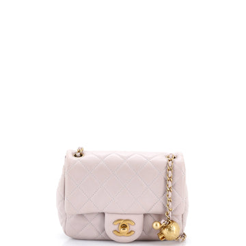 Chanel Pearl Crush Square Flap Bag Quilted Lambskin Mini