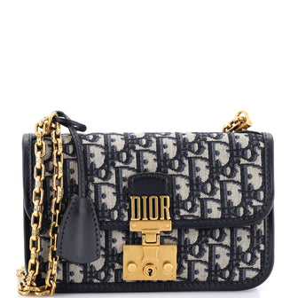 Christian Dior Dioraddict Flap Bag Oblique Canvas Medium