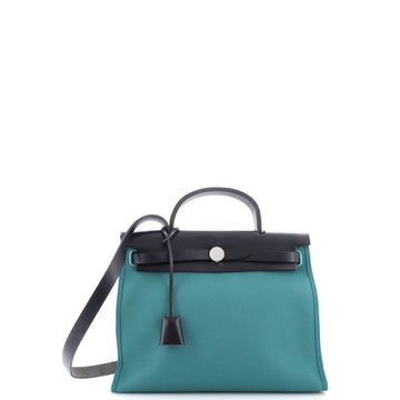 Hermes Herbag Zip Leather and Toile 31