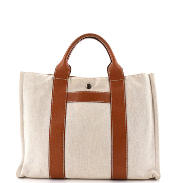 Hermes Sac Harnais Tote Toile and Leather MM