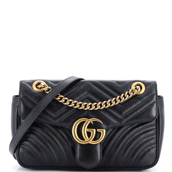 Gucci GG Marmont Flap Bag Matelasse Leather Medium