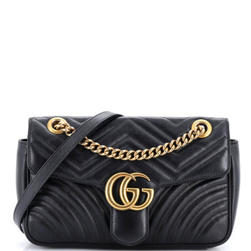 Gucci GG Marmont Flap Bag Matelasse Leather Medium