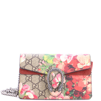 Gucci Dionysus Bag Blooms Print GG Coated Canvas Super Mini