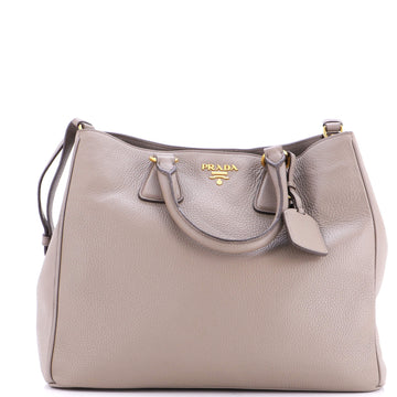 Prada Convertible Shopper Tote Vitello Daino Large