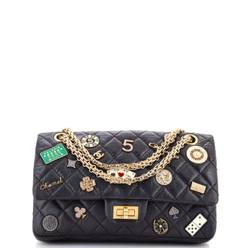 Chanel Lucky Charms Reissue 2.55 Flap Bag Quilted Aged Calfskin 225