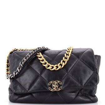 Chanel 19 Flap Bag Quilted Leather Maxi