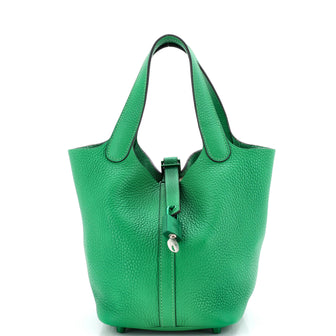 Hermes Monochrome Picotin Lock Bag Clemence PM