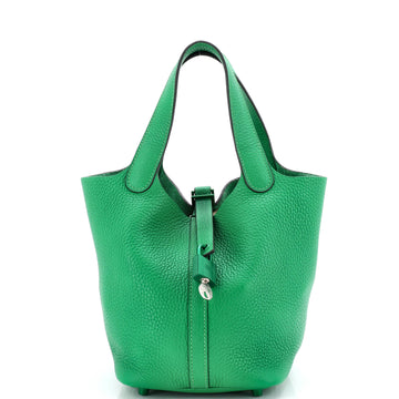 Hermes Monochrome Picotin Lock Bag Clemence PM