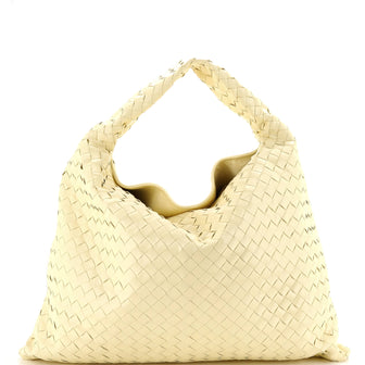 Bottega Veneta Hop Hobo Intrecciato Leather Large