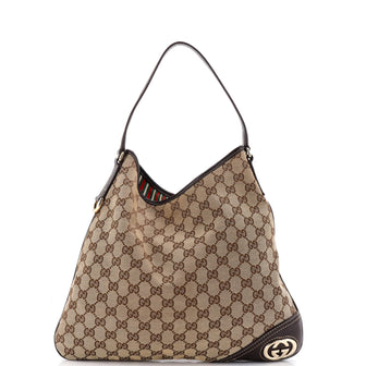 Gucci New Britt Hobo GG Canvas Medium