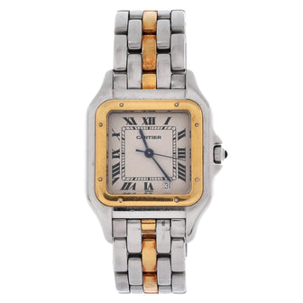 Cartier Vintage Panthere de Cartier Quartz Watch Stainless Steel and Yellow Gold 27