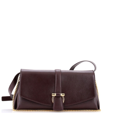 Salvatore Ferragamo Gancini Flap Crossbody Bag Leather
