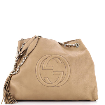 Gucci Soho Chain Strap Shoulder Bag Leather Large