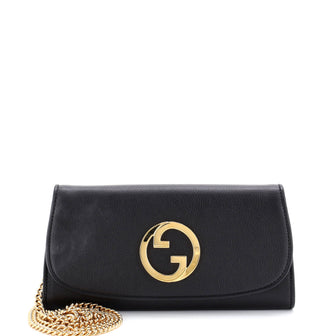 Gucci Blondie NM Continental Chain Wallet Leather